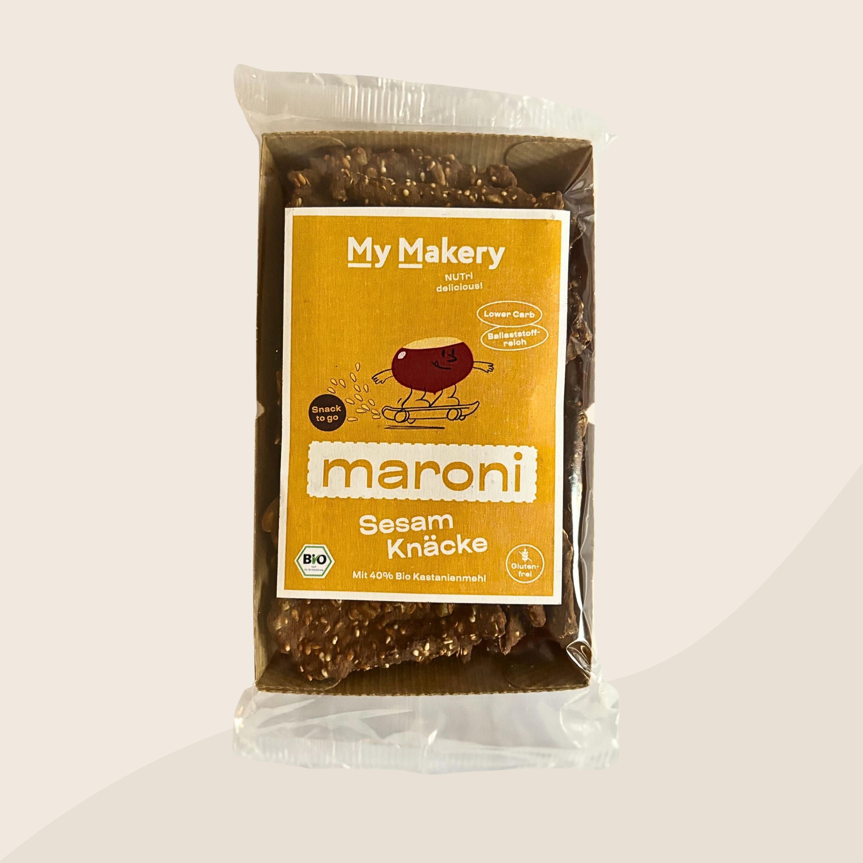 Bio Maroni Knäcke Snack Sesam, glutenfrei