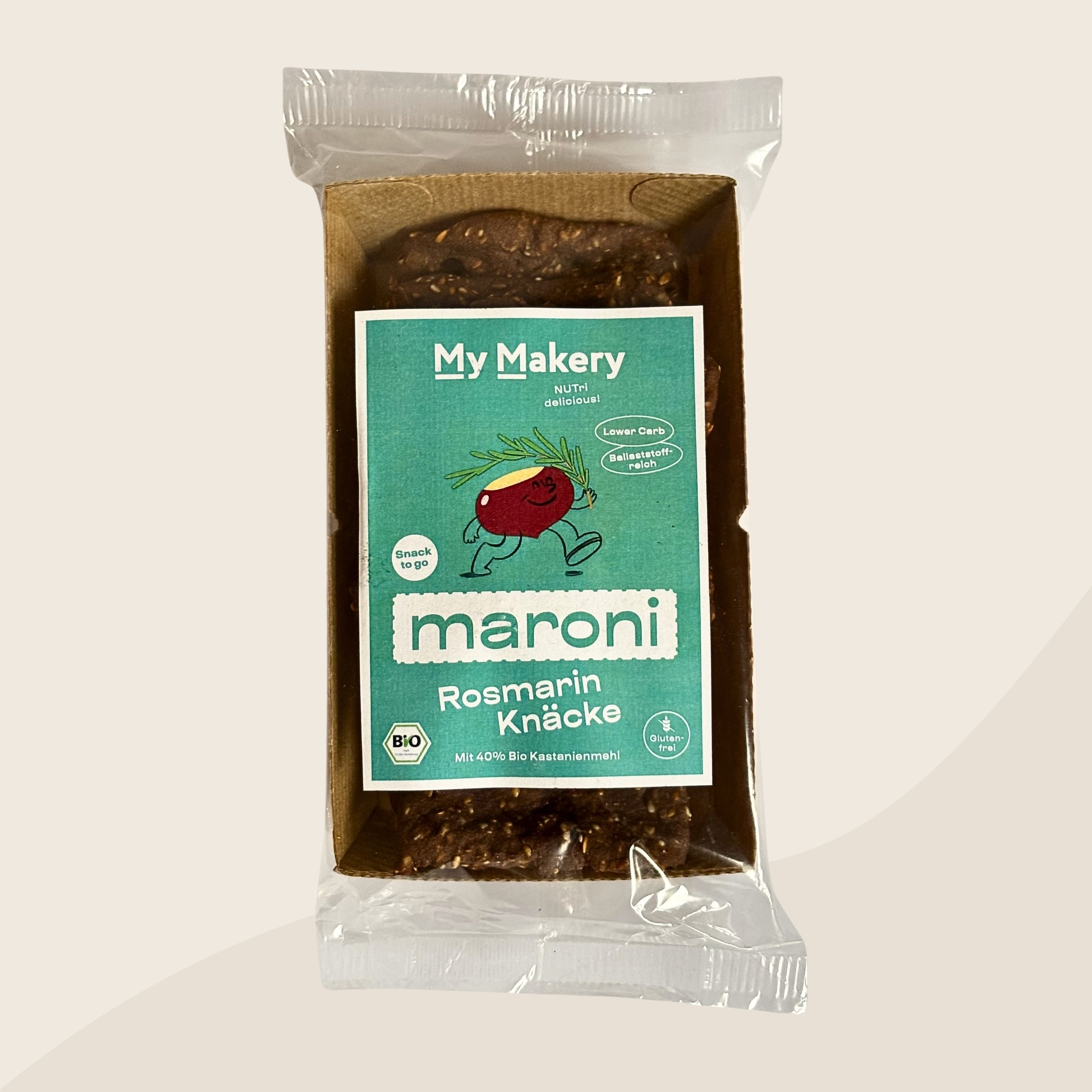 Bio Maroni Knäcke Snack Rosmarin, glutenfrei