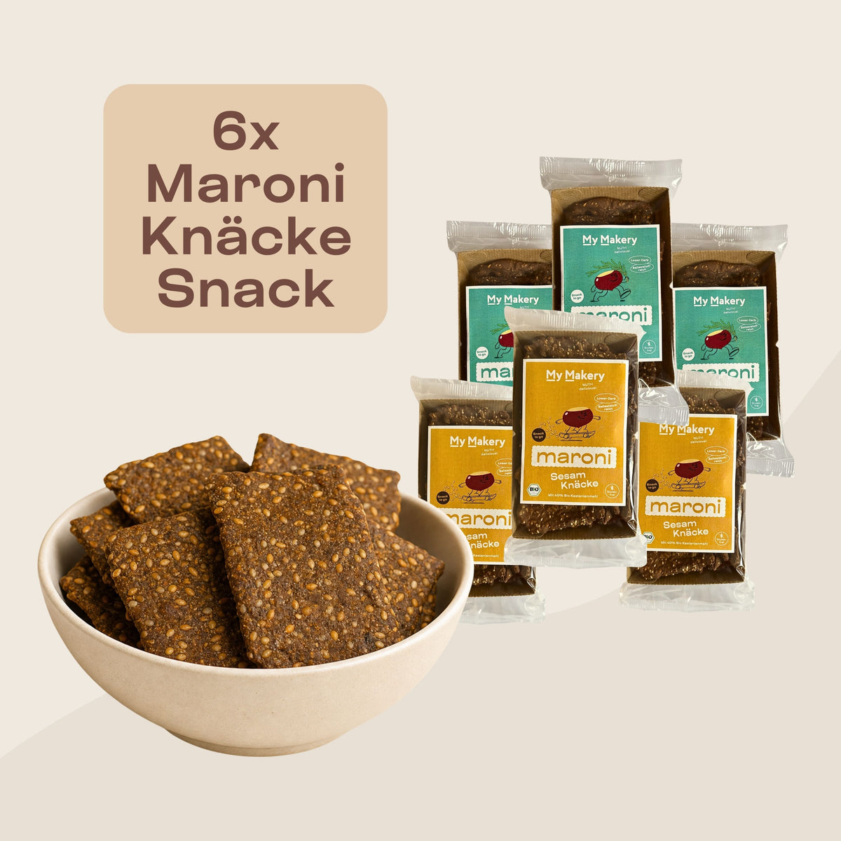 Maroni Knäcke Snack To-Go Paket