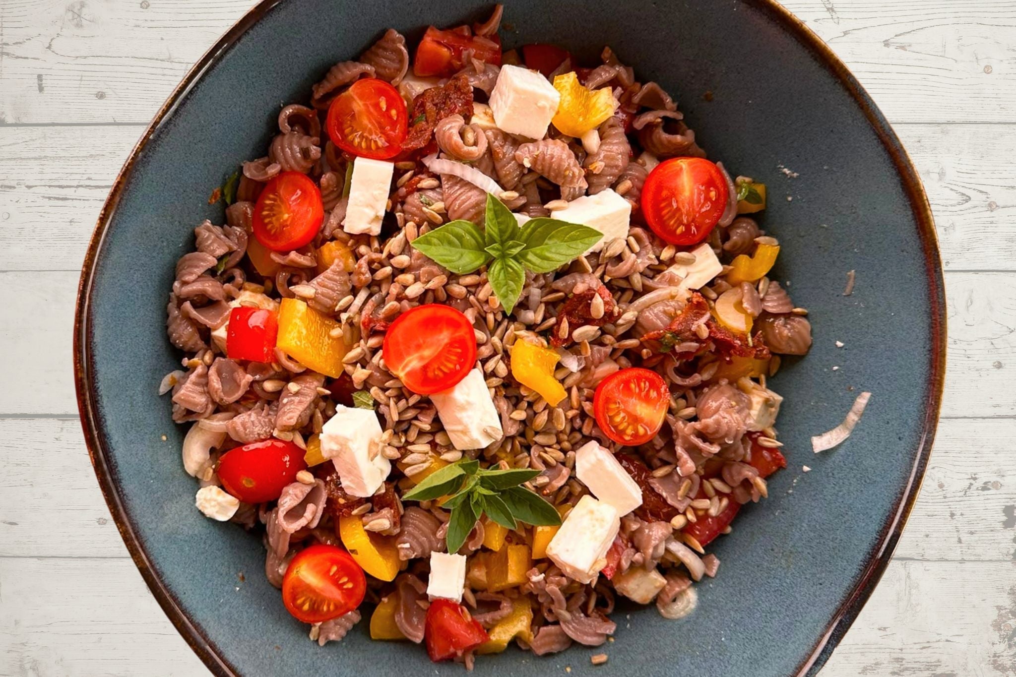Mediterraner Nudelsalat mit My Makery Maroni Pasta