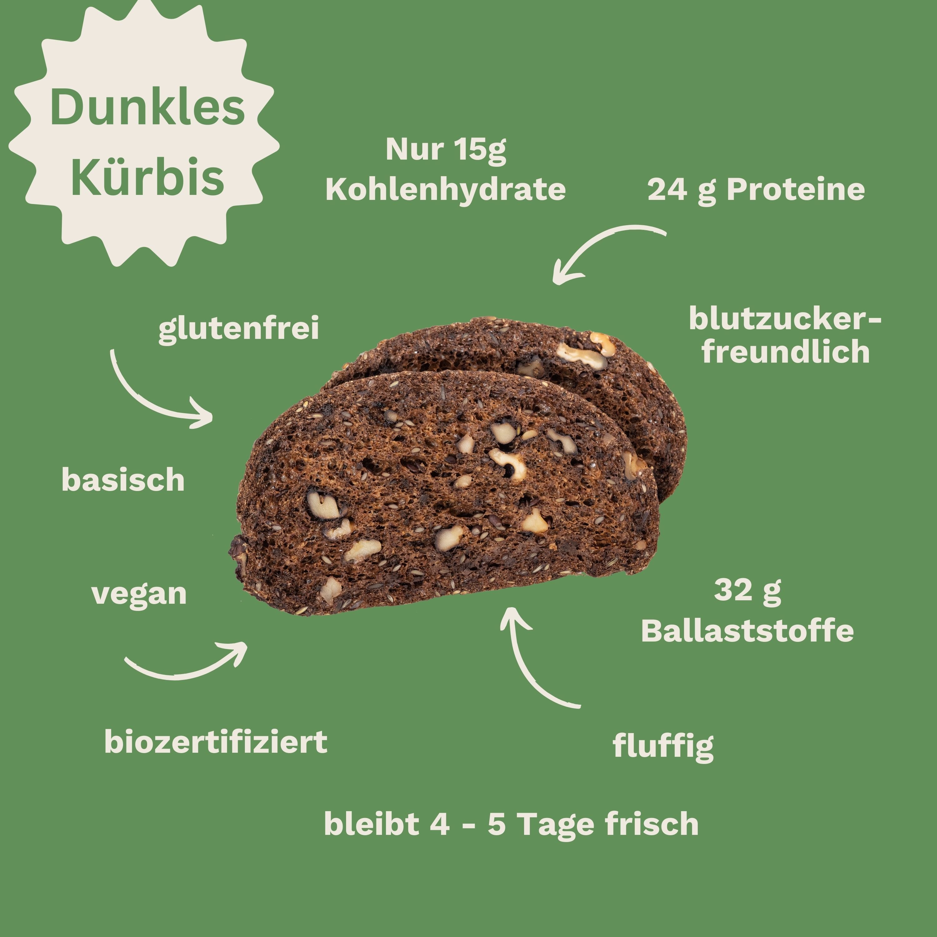 Maroni-Backmischung Dunkles Kürbis – glutenfrei, bio & ballaststoffreich